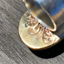 Load image into Gallery viewer, Obisidian Stamped Ring