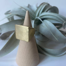 Load image into Gallery viewer, Yellow Bronze Square Ring