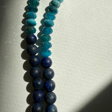 Load image into Gallery viewer, Laguna Necklace - Apatite, Lapis and Silver
