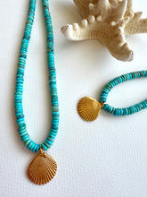 Load image into Gallery viewer, La Sirena Turquoise Necklace - Amazonite
