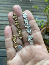 Load image into Gallery viewer, Coral stud earrings - Bronze and Silver
