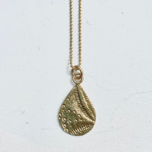 Load image into Gallery viewer, Sand Dollar Tear Drop Necklace - Bronze
