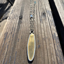 Load image into Gallery viewer, Brass oval necklace
