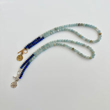 Load image into Gallery viewer, Laguna Necklace - Aquamarine, Lapis and Silver
