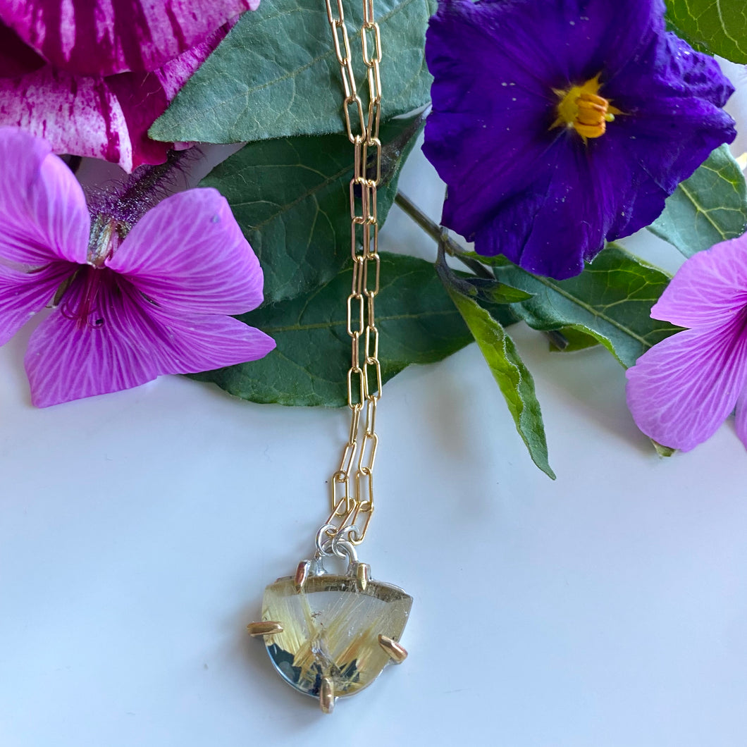 Bloom Rutilated Quartz Semi Necklace
