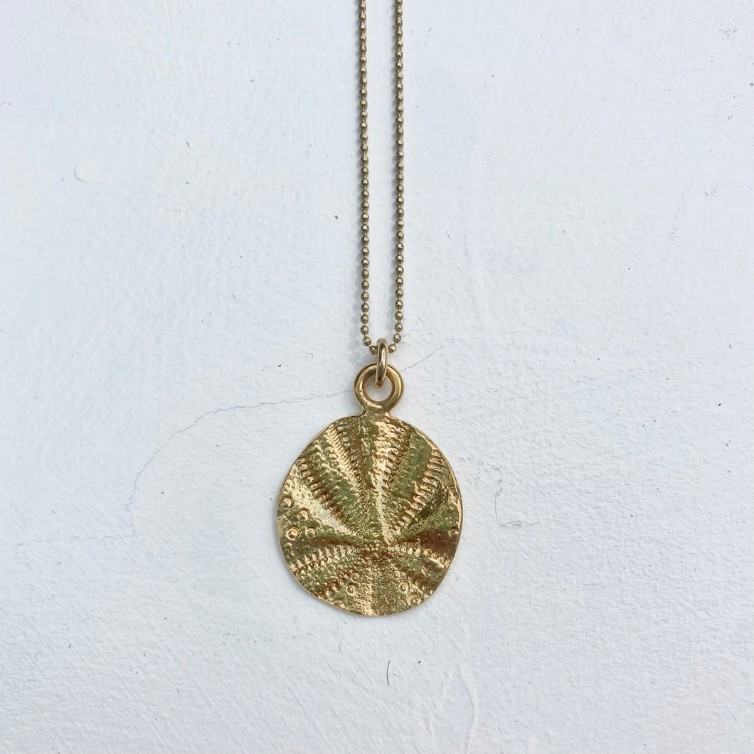 Sand Dollar Coin Necklace - Bronze