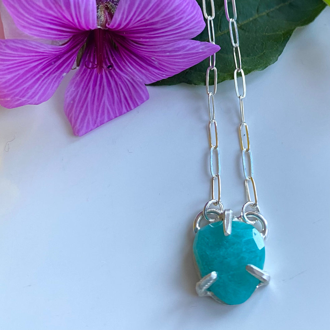 Bloom Amazonite Faceted Necklace